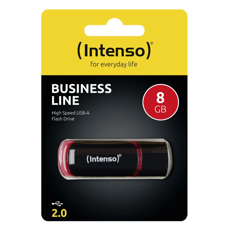 Intenso 8GB USB2.0 USB flash drive USB Type-A 2.0 Black. Red