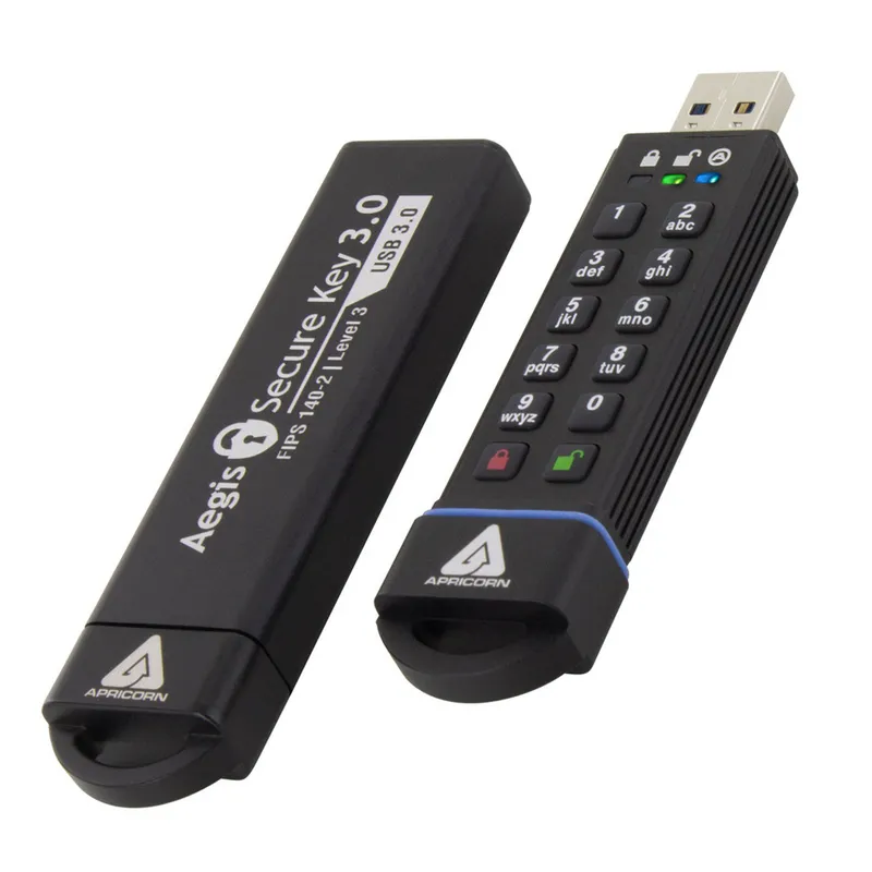 Apricorn Aegis Secure Key 3.0 USB flash drive 2 TB USB Type-A 3.2 Gen