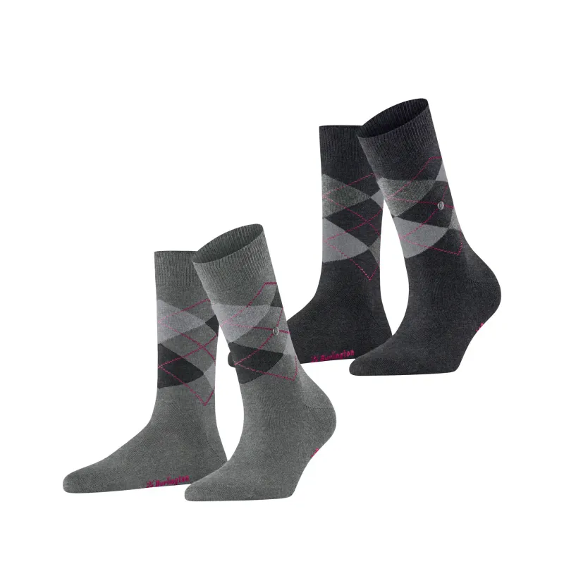 Women's socks Burlington Everyday Argyle (x2)