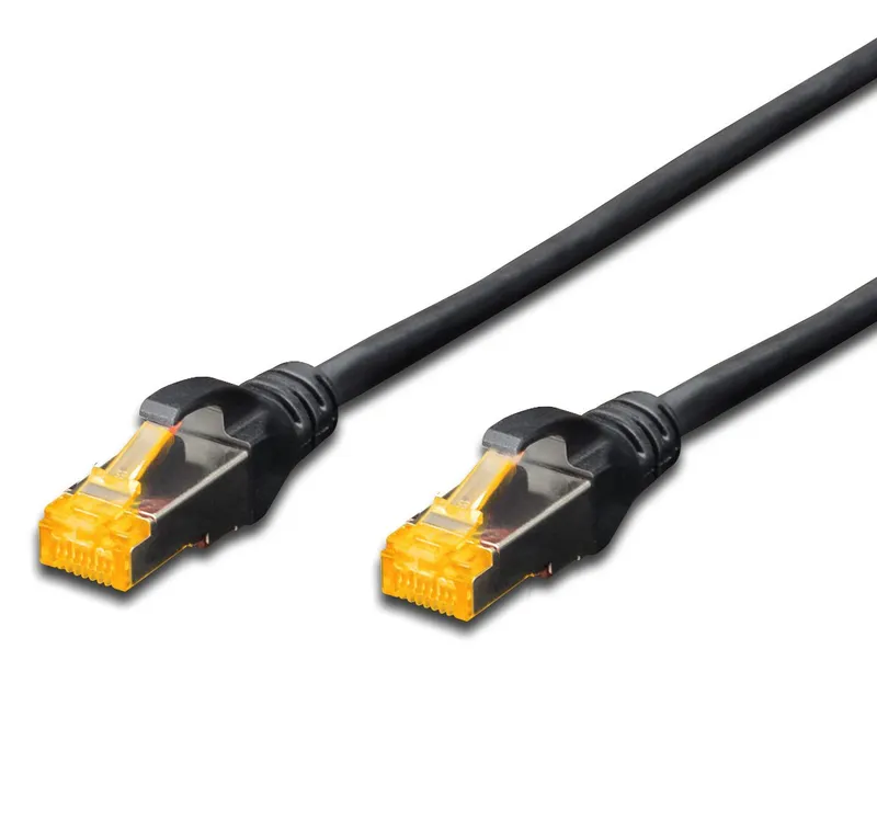 FDL 0.25M CAT.6a 10Gb S-FTP LSZH PATCH CABLE - BLACK