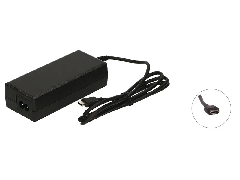 2-Power AC Adapter 5/9/15/20V 65W USB Type-C PD inc. mains cable