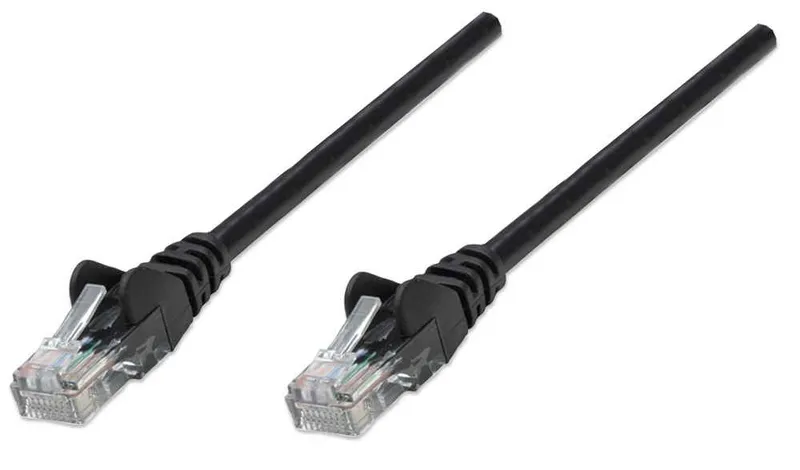 Intellinet Network Patch Cable. Cat5e. 5m. Black. CCA. U/UTP. PVC. RJ4