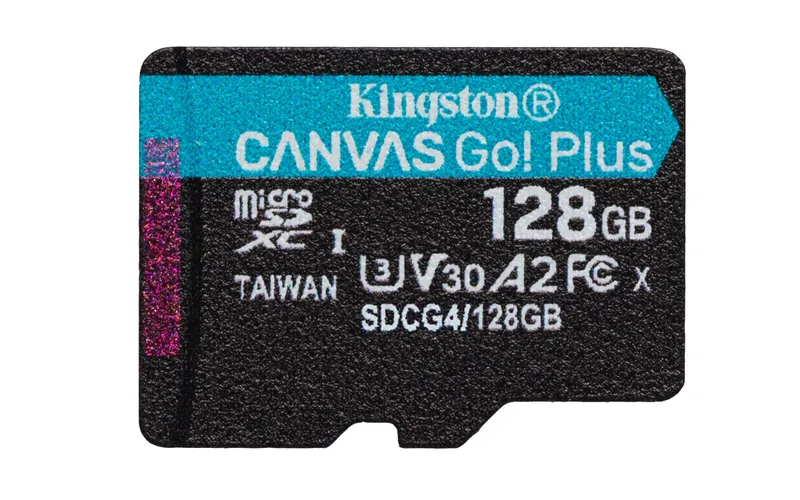 Kingston Technology 128GB microSDXC Canvas Go Plus Gen4 200R A2 U3 Sin