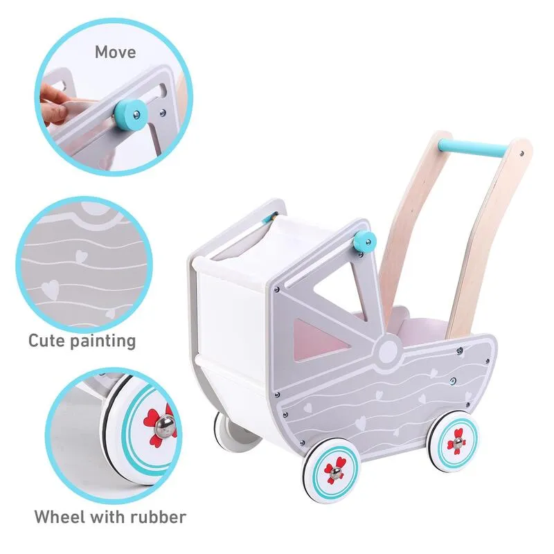 Soka Play Imagine Learn Dolls Pram - Classic Design For Imaginative Nurturing Play
