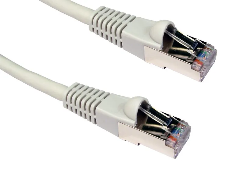 Cables Direct 0.5m CAT6a. M - M networking cable Grey S/FTP (S-STP)