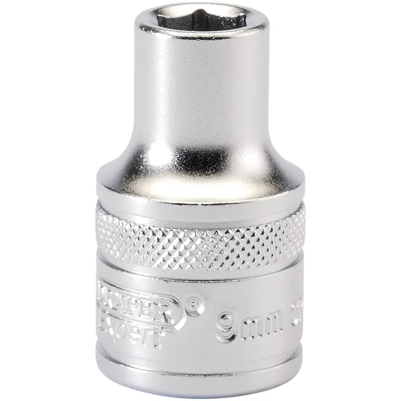 Draper 1/2" Drive Satin Finish Hexagon Socket Metric