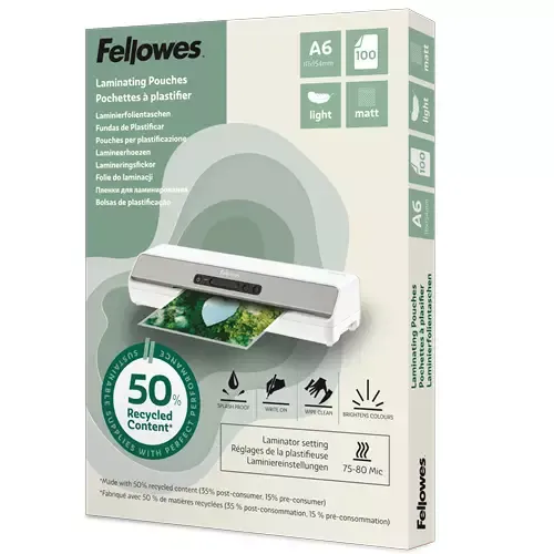 Fellowes 100143438 laminator pouch 100 pc(s)