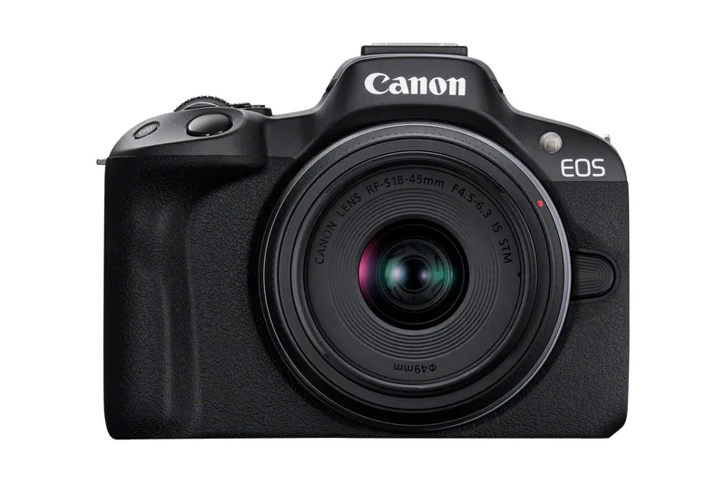 Canon EOS R50. Black + RF-S 18-45mm F4.5-6.3 IS STM Kit