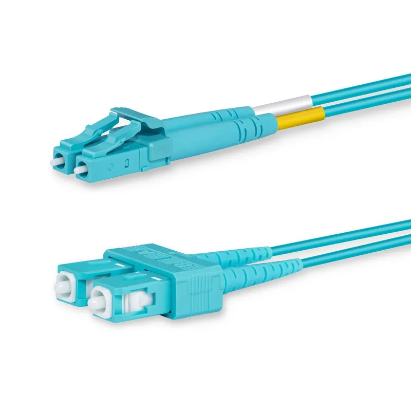 Lanview LVO231480 InfiniBand/fibre optic cable 10 m LC SC Aqua colour