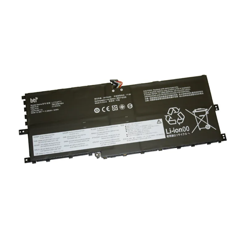 BTI 54Wh 4 cell 02DL003 compatible battery for LENOVO THINKPAD X1 YOGA