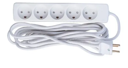 Microconnect GRU0055WDK power extension 5 m 5 AC outlet(s) Indoor Whit