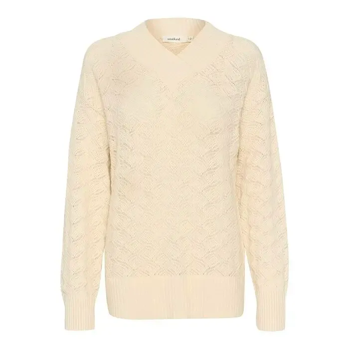 Women's V-neck sweater Soaked in Luxury Musling