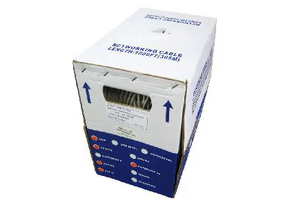 Cables Direct Cat5e 305 m networking cable Grey U/UTP (UTP)