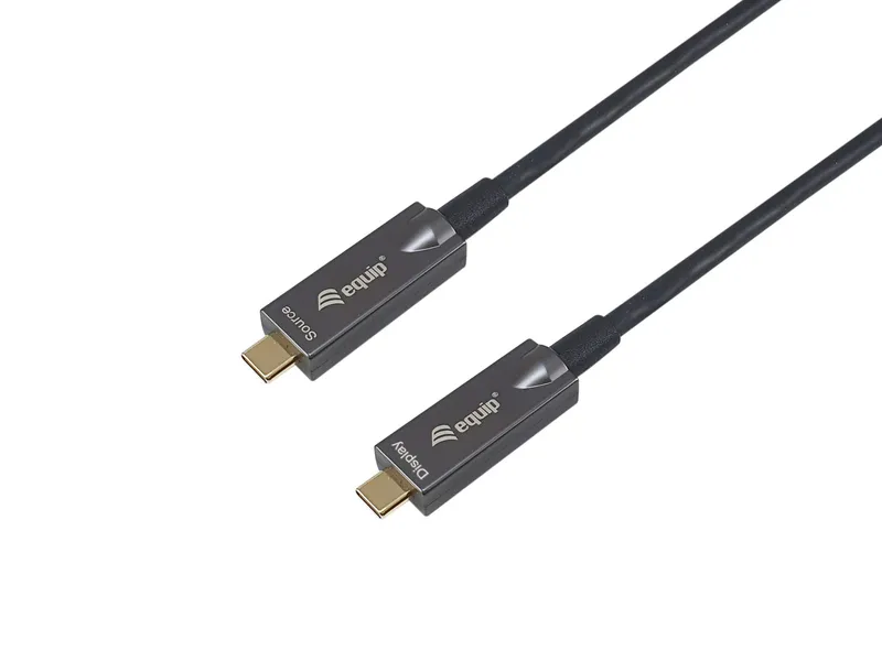 Equip USB-C to C Active Optical Cable. M/M. 5.0m. PD 60W. 4K/60Hz. 10G