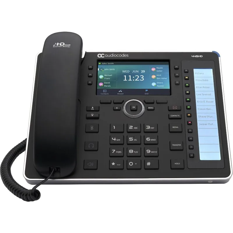 AudioCodes 445HD IP Business Desk Phone PoE with Integrated WiFi