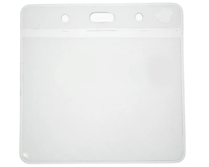 Digital ID Vinyl Visitor Pass Card Holder 102x83 mm. Eco Friendly. Lan