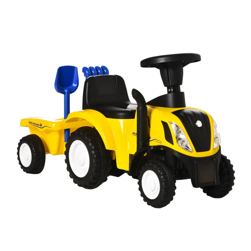 Ride-on Tractor Toddler Walker & Slider - Yellow, 12-36 Months