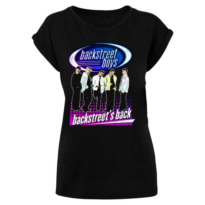 Women's T-shirt Merchcode Backstreet Boys - Backstreets Back Extended Shoulder