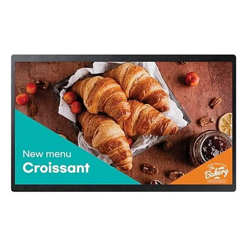 Samsung QB24C Digital signage flat panel 61 cm (24") LED Wi-Fi 250 cd/m Full HD Black Built-in processor Tizen 16/7