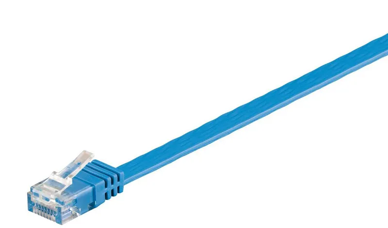 Microconnect V-UTP601B-FLAT networking cable Blue 1 m Cat6 U/UTP (UTP)