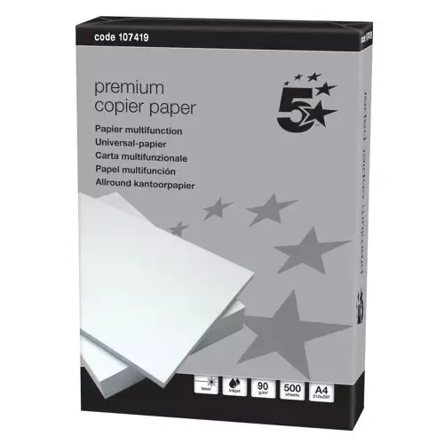 5Star 107419 printing paper A4 (210x297 mm) 500 sheets White