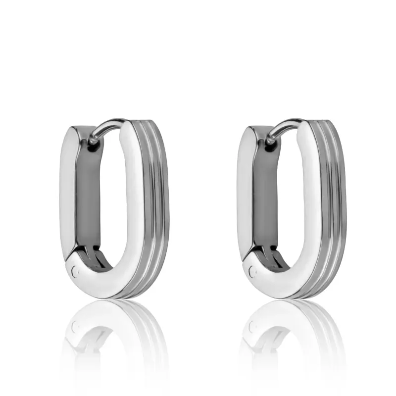 Women's stainless steel earrings Marc Lauder Gaeta