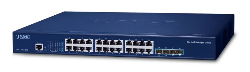 PLANET Layer 3 24-Port 10/100/1000T Managed L3 Gigabit Ethernet (10/10