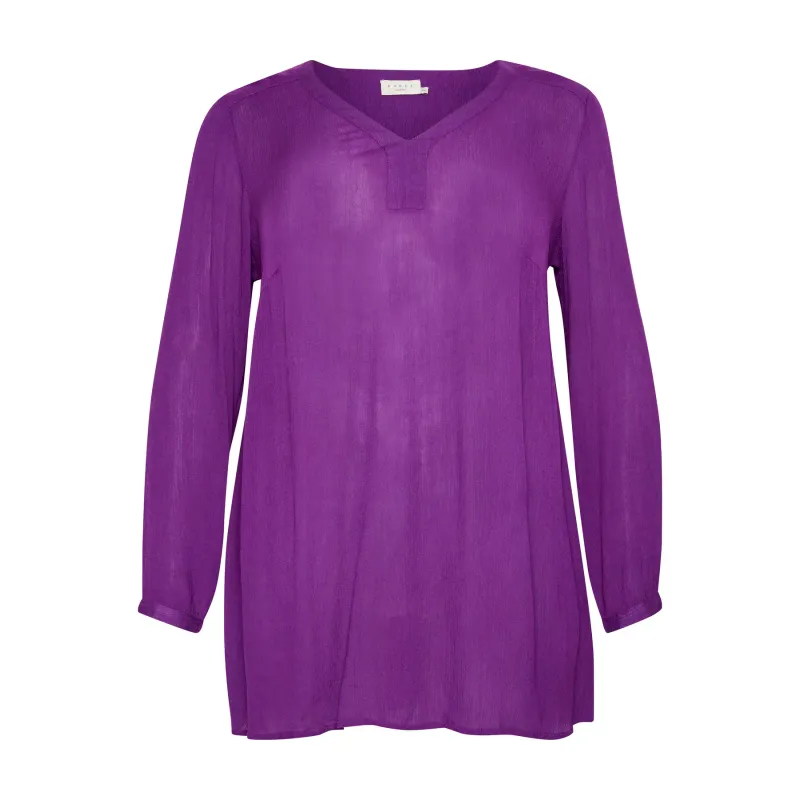 Long sleeve women's tunic KAFFE Curve Ami