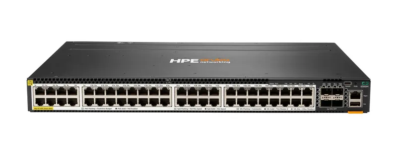 HPE Aruba Networking CX 6300M 48-port Smart Rate 1/2.5/5GbE Class 6 Po