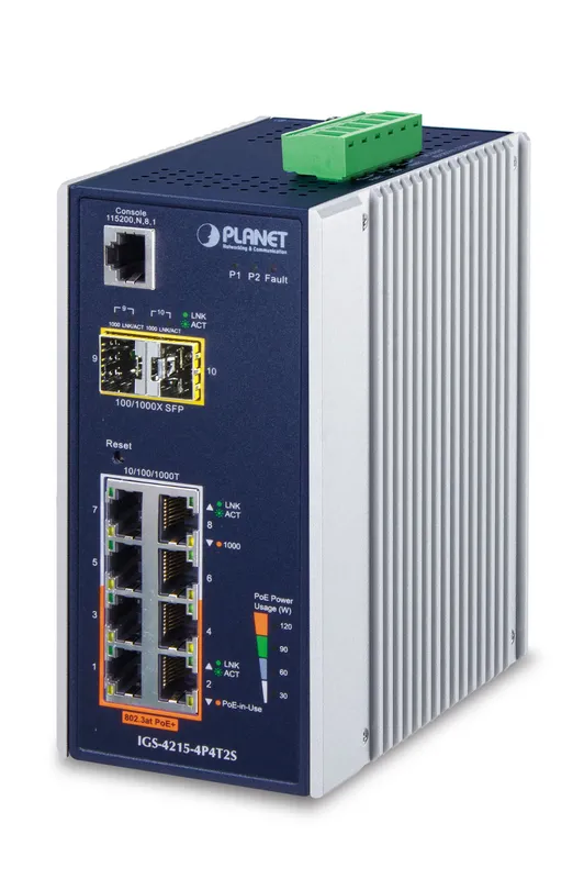 PLANET IGS-4215-4P4T2S network switch Managed L2/L4 Gigabit Ethernet (