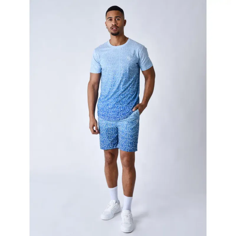 Two-tone gradient-effect swim shorts Project X Paris All Over