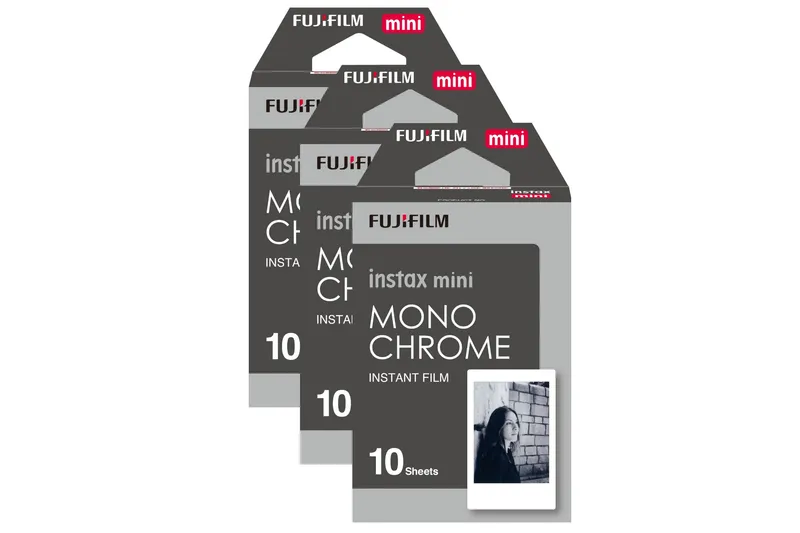 Fujifilm Instax Mini Instant Photo Film - Monochrome - Pack of 30