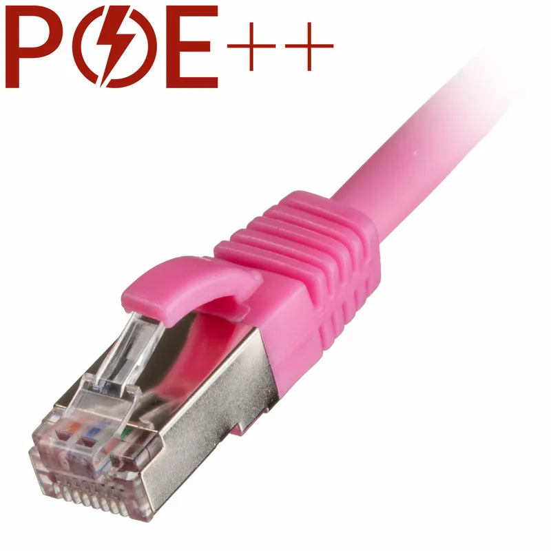 Cablenet 2m Cat6a RJ45 Pink S/FTP LSOH 26AWG Snagless Booted Patch Lea