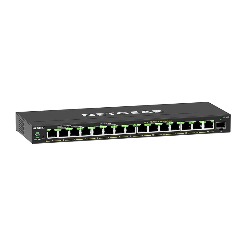 NETGEAR GS316EP-100PES network switch Managed Gigabit Ethernet (10/100
