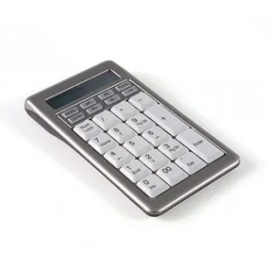 Hypertec KEYBSAT1NHY numeric keypad USB Notebook/PC Grey. White