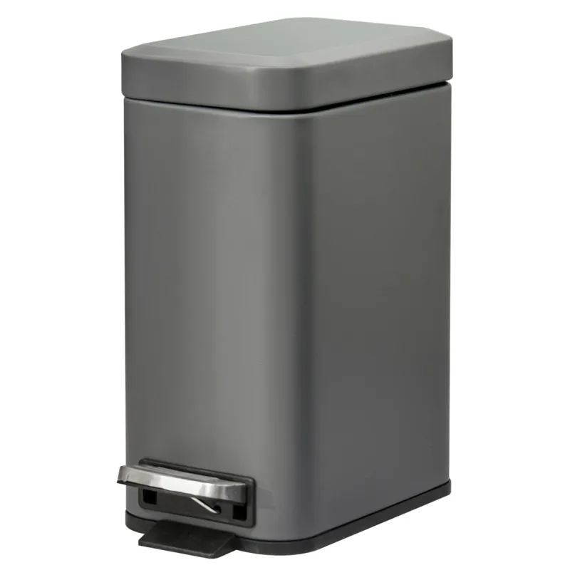 Homcom Steel Step Trash Can - 5l - Quiet-close Lid