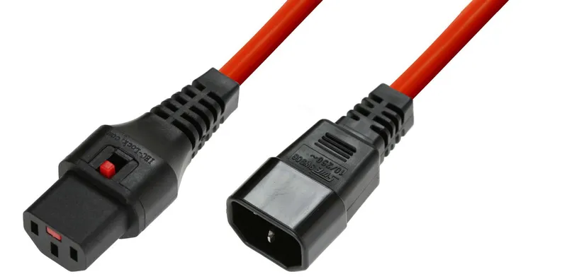 Microconnect MC-C13C14LOCK-0.5M power cable Black C13 coupler C14 coup