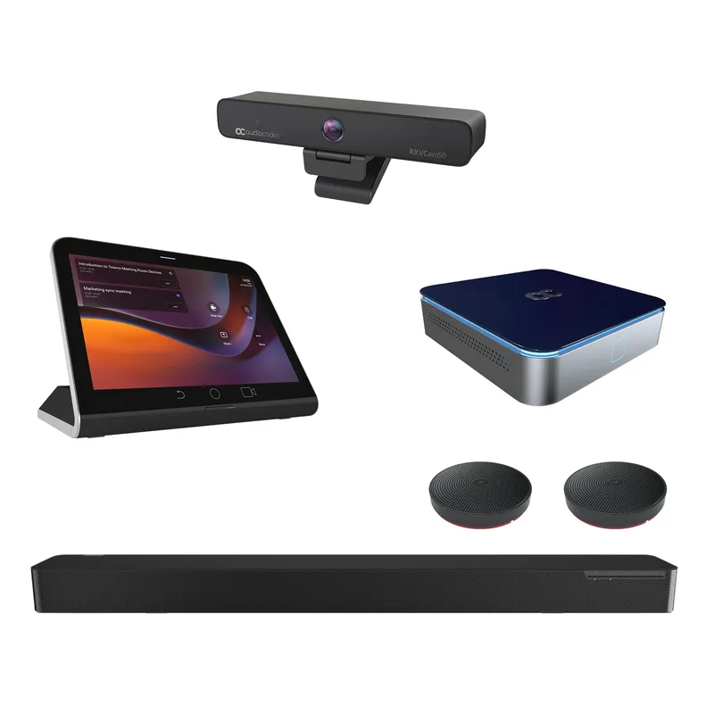 AudioCodes RXV200 Compute Device for mid size to large meeting rooms.