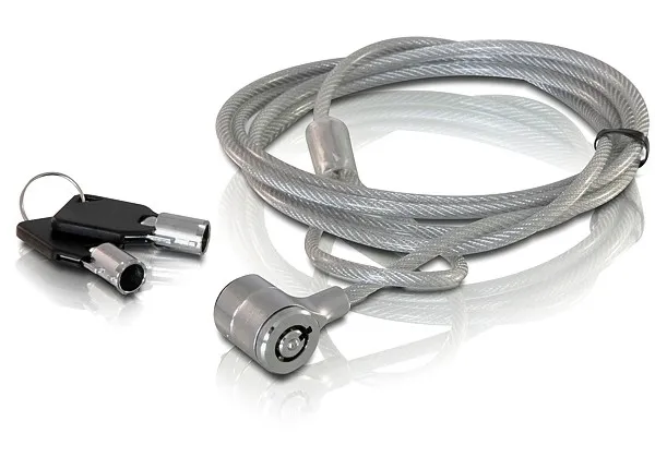 DeLOCK Notebook security lock with key cable lock 1.8 m