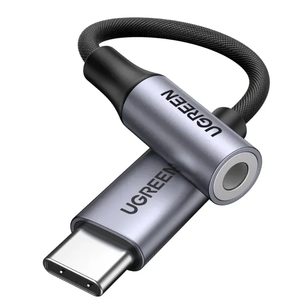 Ugreen Type-C 3.5mm audio Adapter 10cm - PVC Black