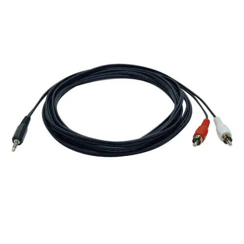 Tripp Lite P314-006 3.5 mm Mini Stereo to RCA Audio Y Splitter Adapter