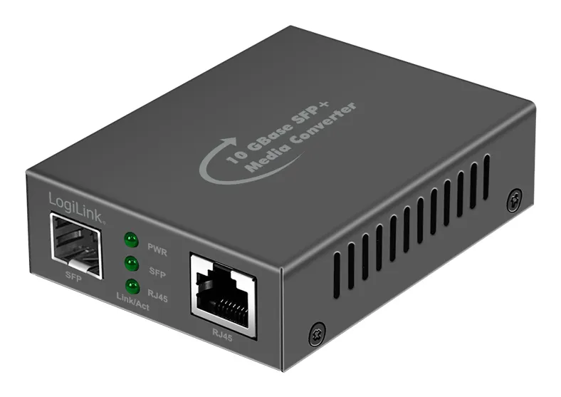 LogiLink NMC003 network media converter 10000 Mbit/s Black