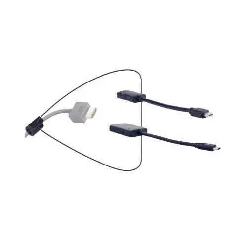 Liberty AV Solutions DL-AR1979 video cable adapter HDMI Type A (Standard) Mini DisplayPort + USB Type-C Black