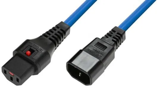 Microconnect MC-C13C14LOCK-2MB power cable Blue 2 m C13 coupler C14 co
