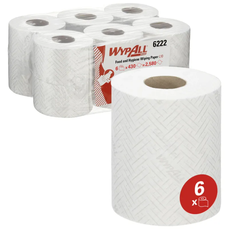 WypAll 6222 surface preparation wipe White