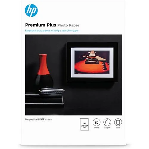 HP Premium Plus Photo Paper Satin 300 g/m2 A4 (210 x 297 mm) 20 sheets