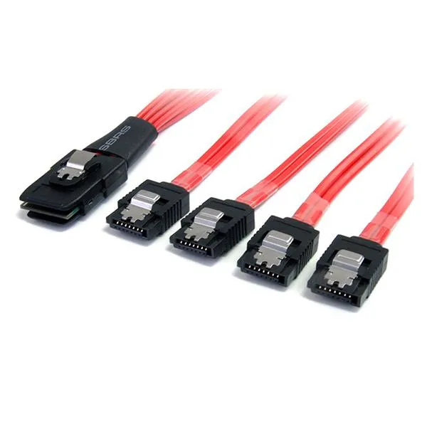 StarTech.com 50cm Serial Attached SCSI SAS Cable - SFF-8087 to 4x Latc