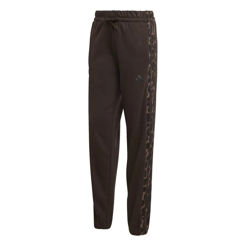 Leopard print fleece jogging trousers for women adidas Essentials