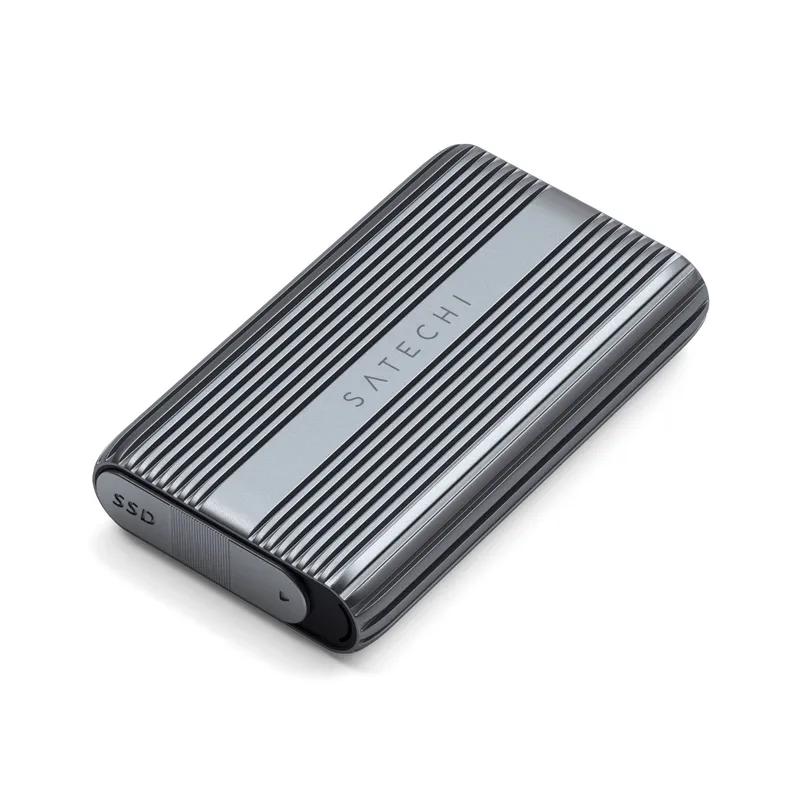Satechi USB4 NVMe SSD Pro SSD enclosure Grey. Transparent