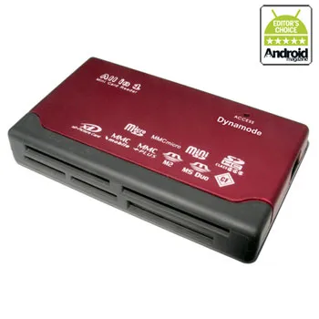 Hypertec EXT-103C-WHY card reader USB 2.0 Black. Red